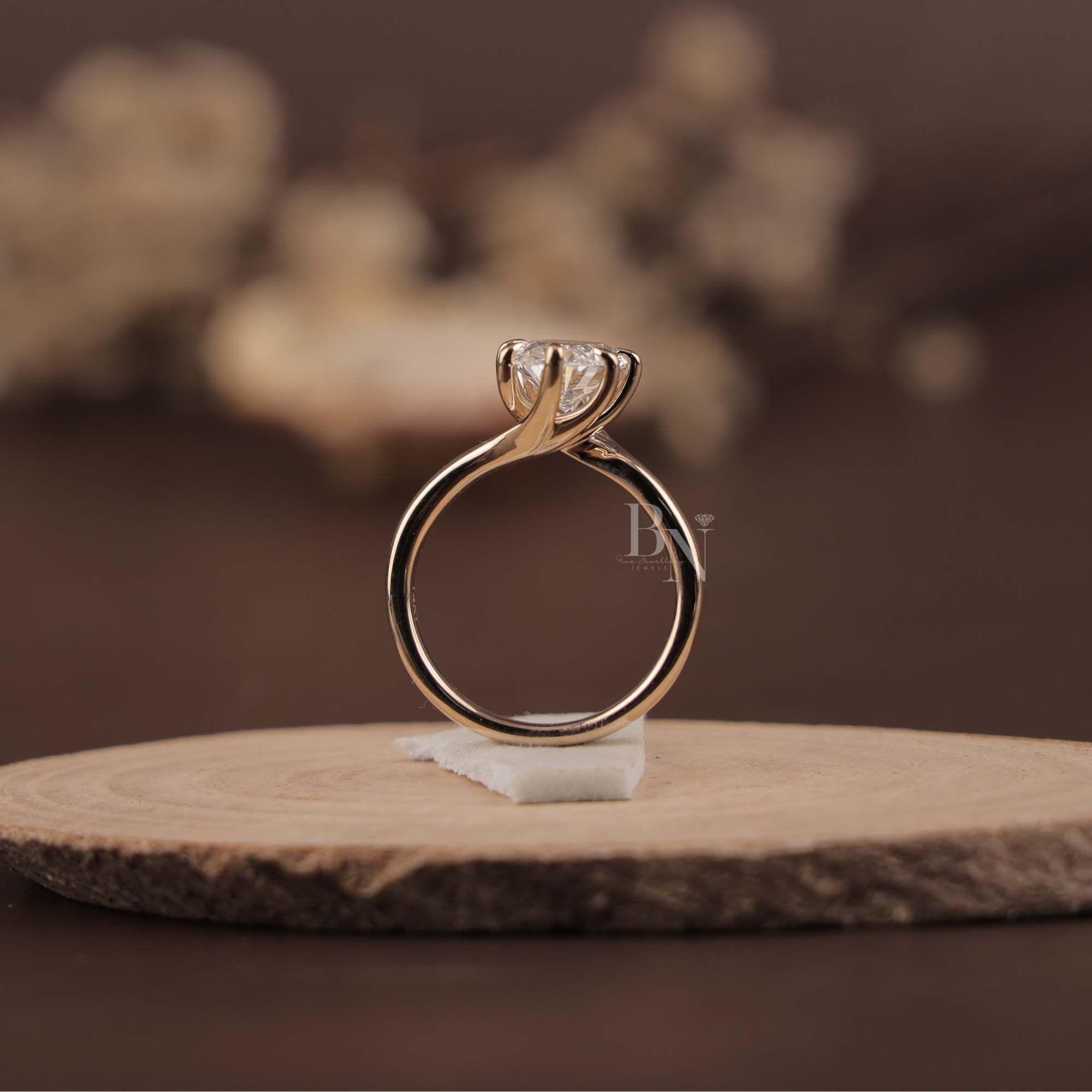 2.5ct Oval Lab Grown Diamond Engagement Ring | IGI Certified Tulip Cathedral Setting | 14K Solid Gold Double Claw Prong | Fine Jewelry
