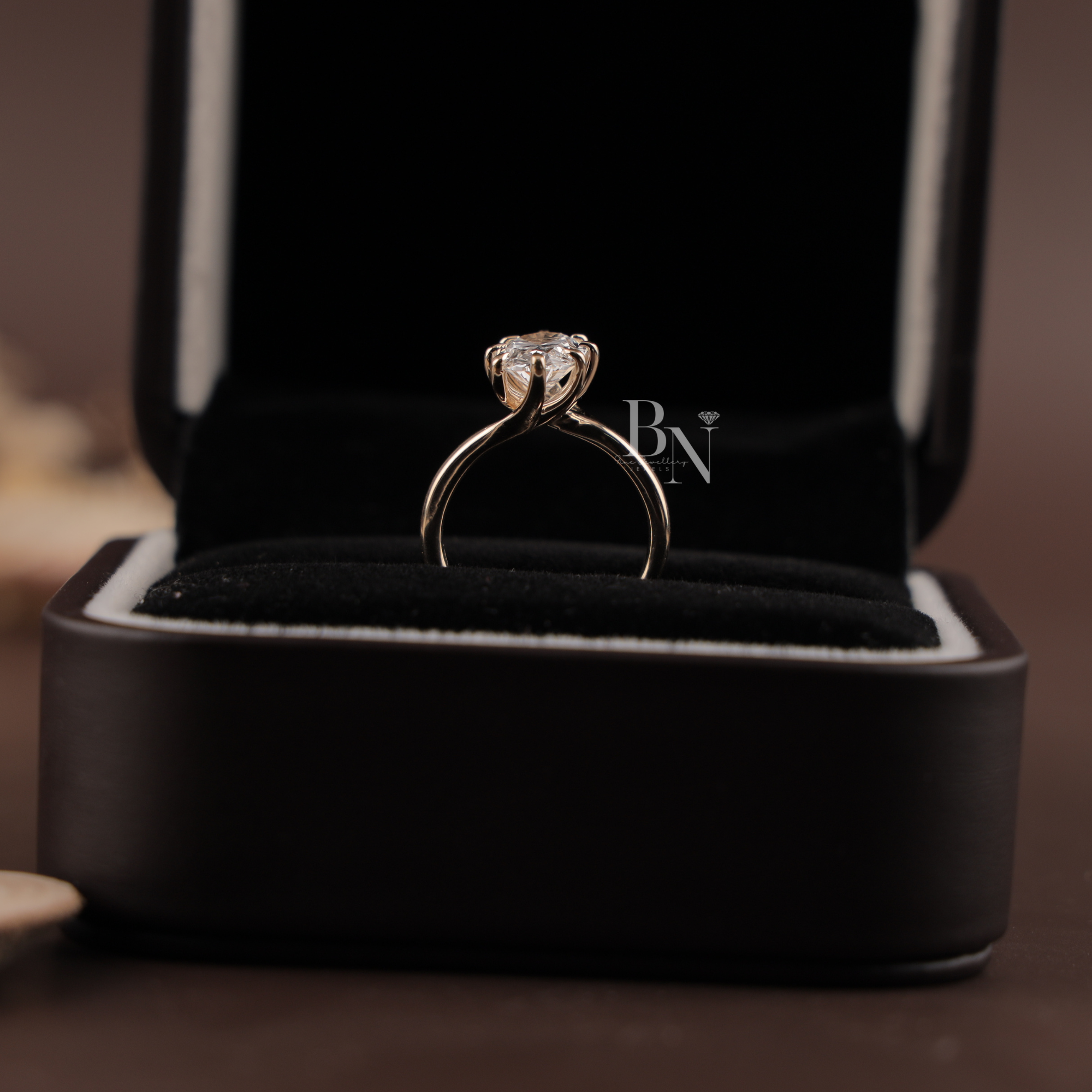 2.5ct Oval Lab Grown Diamond Engagement Ring | IGI Certified Tulip Cathedral Setting | 14K Solid Gold Double Claw Prong | Fine Jewelry