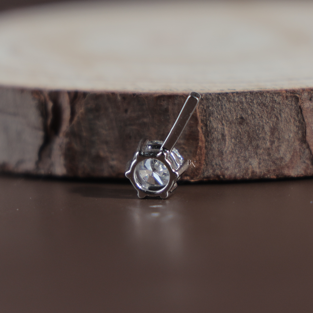Round Brilliant Cut Lab Grown Diamond Necklace | 14K White Gold Solitaire Pendant | Minimalist Bridal Jewelry | Ethical Diamond Gift