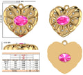 Custom Listing For Onami (Heart shaped pendant with Bail ) 1599-100 usd