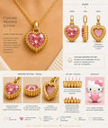 4 CT PINK Heart diamond Pendant For Onami+ Bail