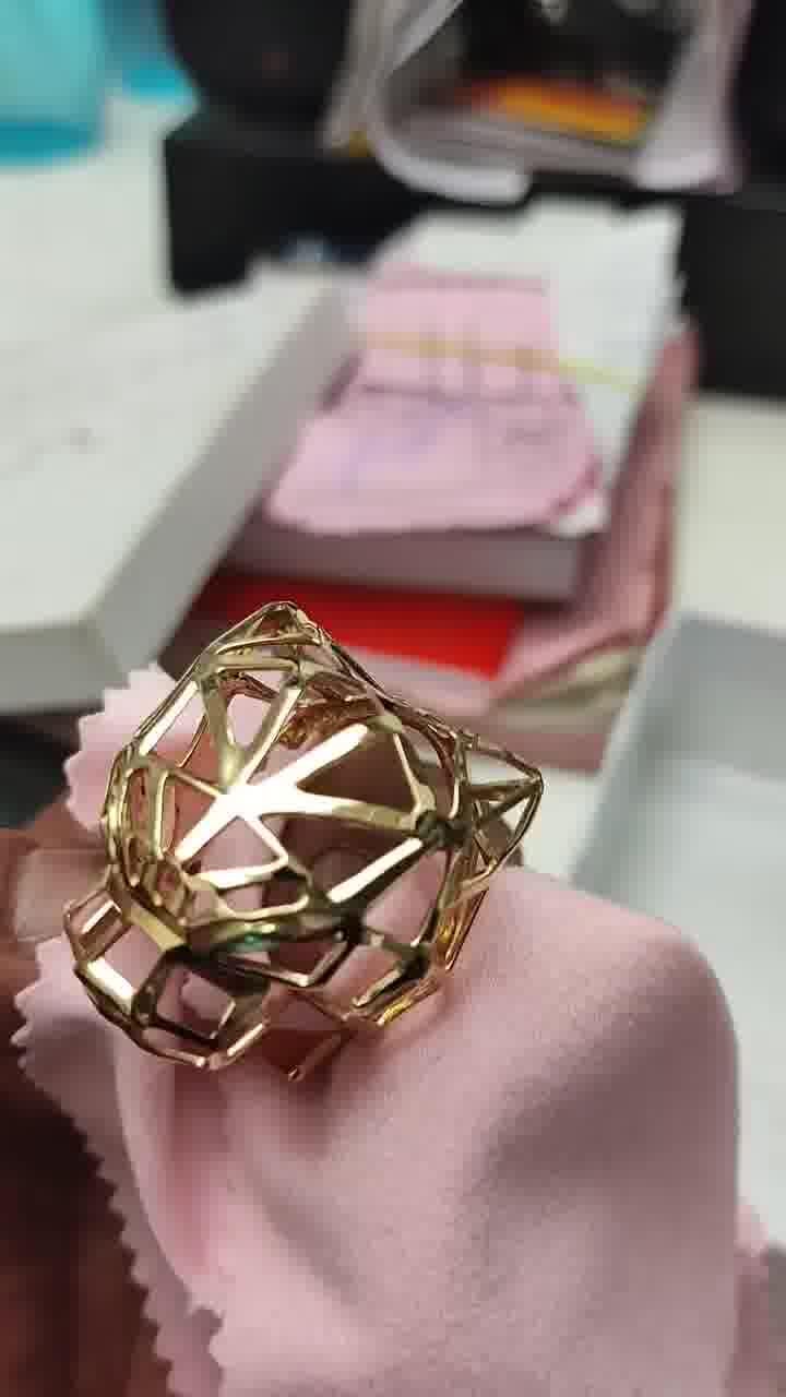 10k Yellow Gold Stylish Tiger Ring, Signet Ring for Him, Minimalist Yellow Gold Ring, 10k Yellow/White/Rose Gold Ring (customisable)
