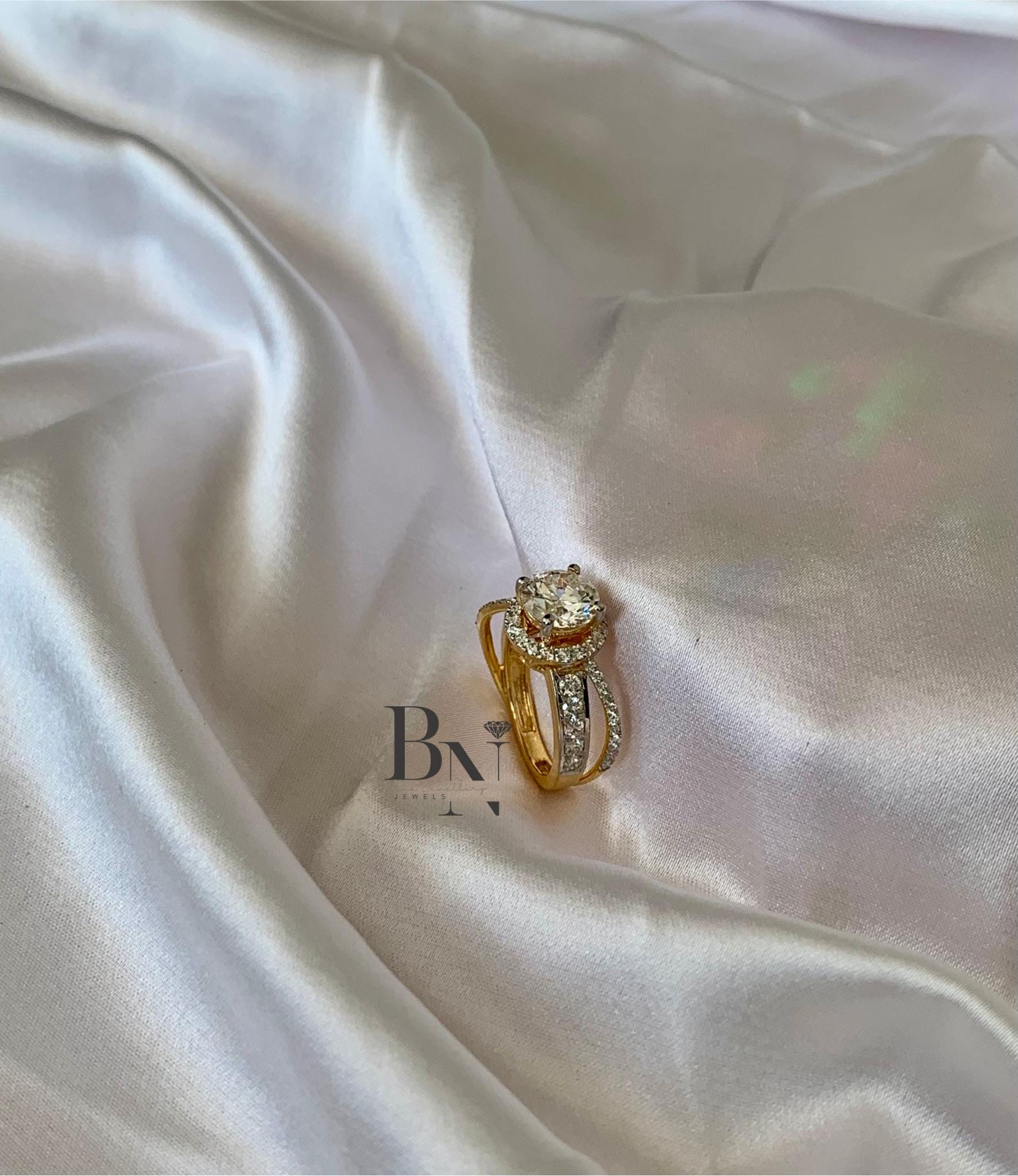 1.5 Carat Round Cut Lab Grown D VVS2 Diamond Ring / 1.5 CT Round Cut Diamond Engagement Ring / Dainty Ring / 14k Gold Round Cut Diamond Ring