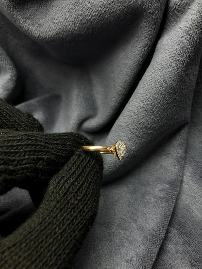 14K Solid Rose Gold Heart-Shaped Diamond Ring For Women – 0.45ct Lab-Grown Diamond ring – Engagement/Promise Gift