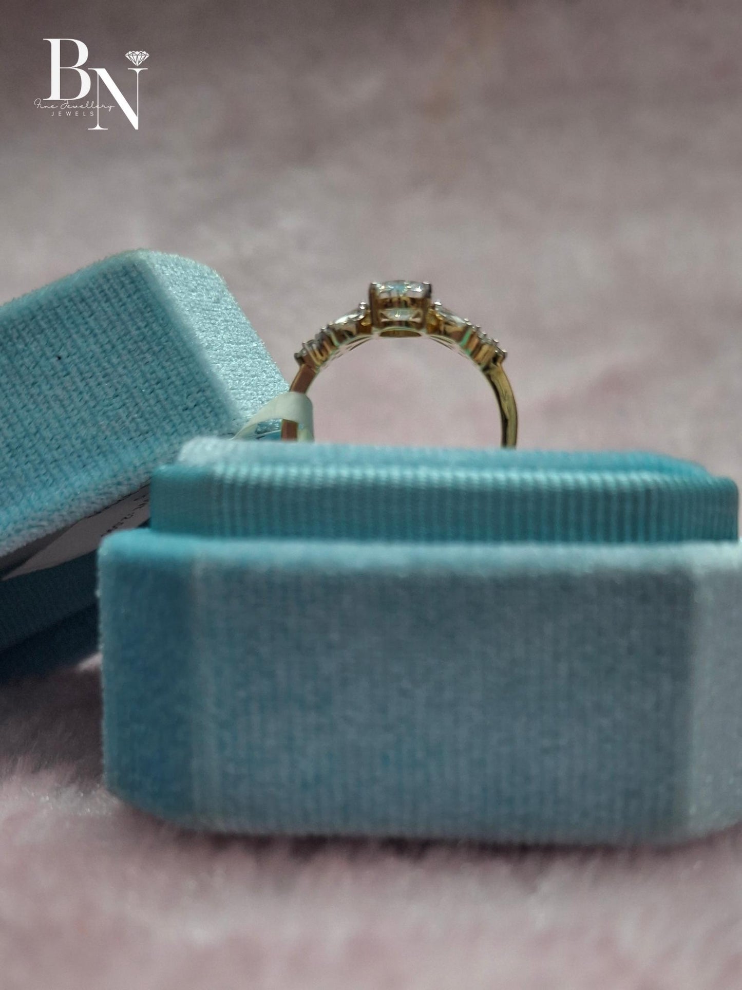 1.00 CT Oval Butterfly Engagement Ring 1ct | Unique Marquise Cluster Ring 14k Gold | Vintage Inspired Proposal Ring | Nature Wedding Ring