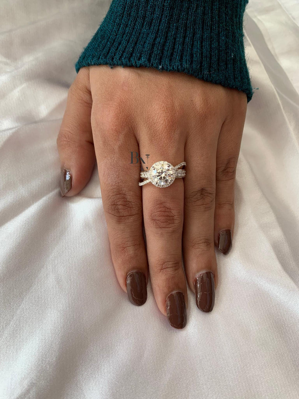 1.5 Carat Round Cut Lab Grown D VVS2 Diamond Ring / 1.5 CT Round Cut Diamond Engagement Ring / Dainty Ring / 14k Gold Round Cut Diamond Ring