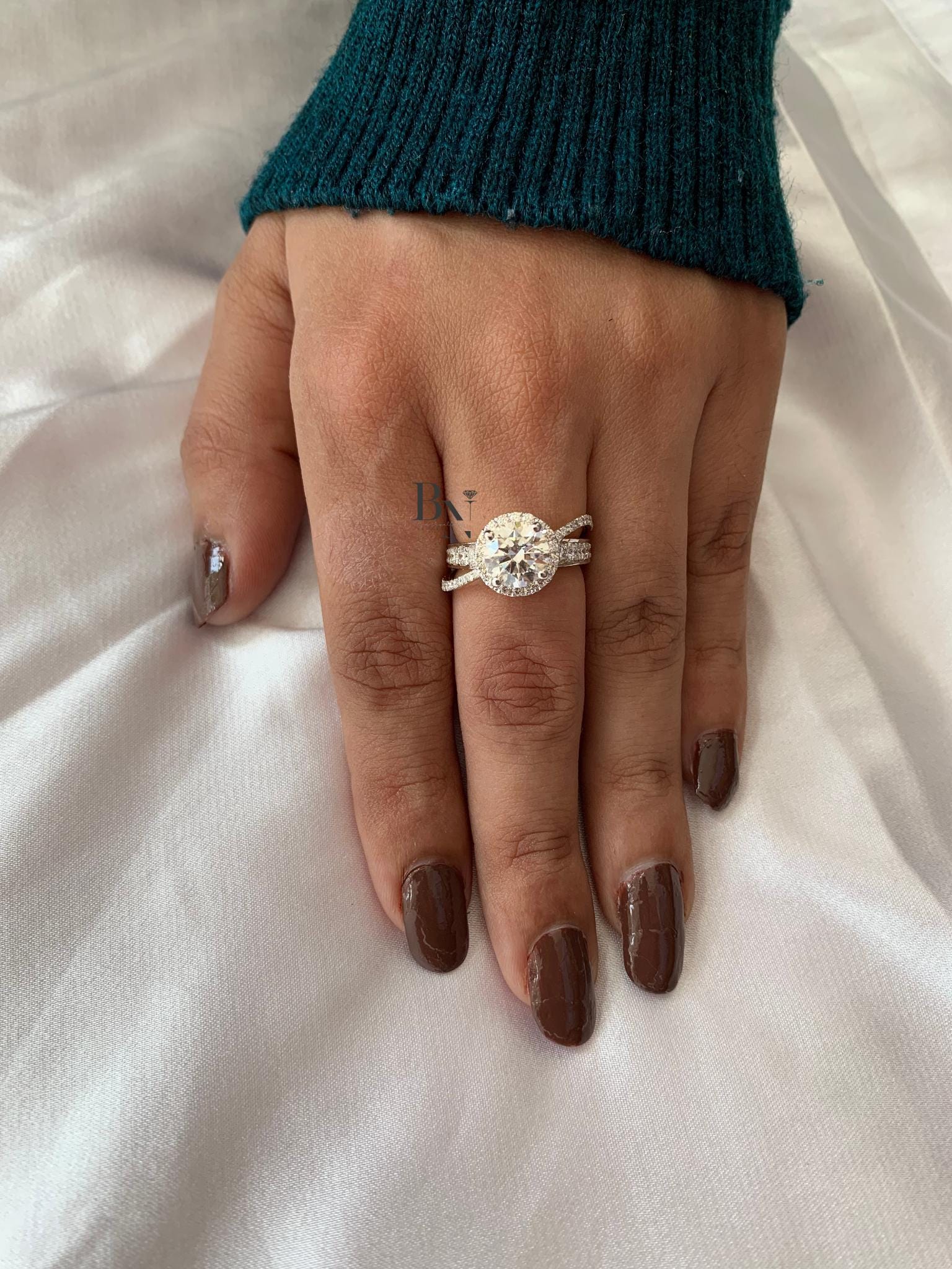 1.5 Carat Round Cut Lab Grown D VVS2 Diamond Ring / 1.5 CT Round Cut Diamond Engagement Ring / Dainty Ring / 14k Gold Round Cut Diamond Ring