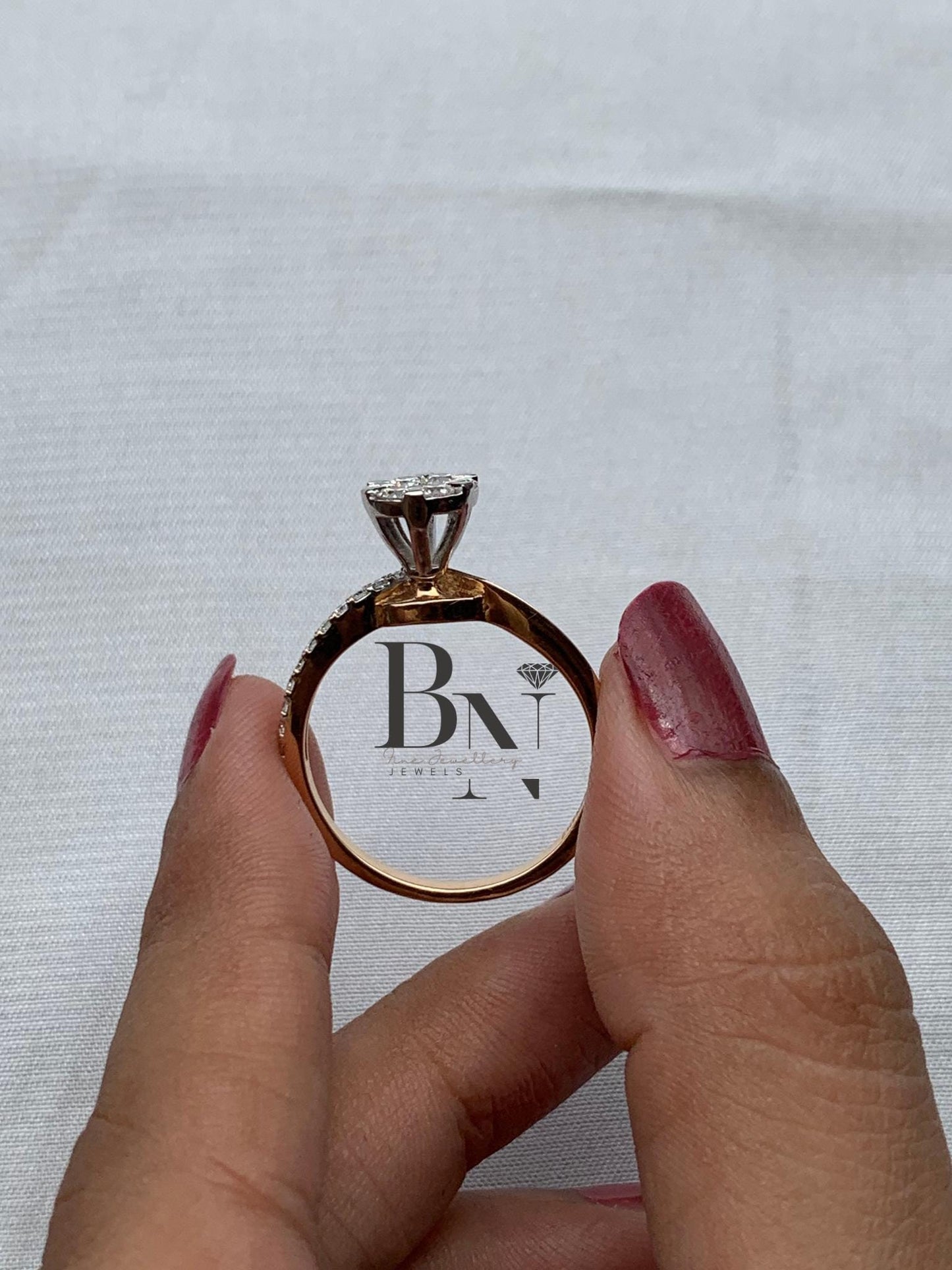 14K Solid Gold Lab-Grown Diamond Solitaire Ring – Engagement, Promise & Stacking Ring – Minimalist Vintage Bridal Gift