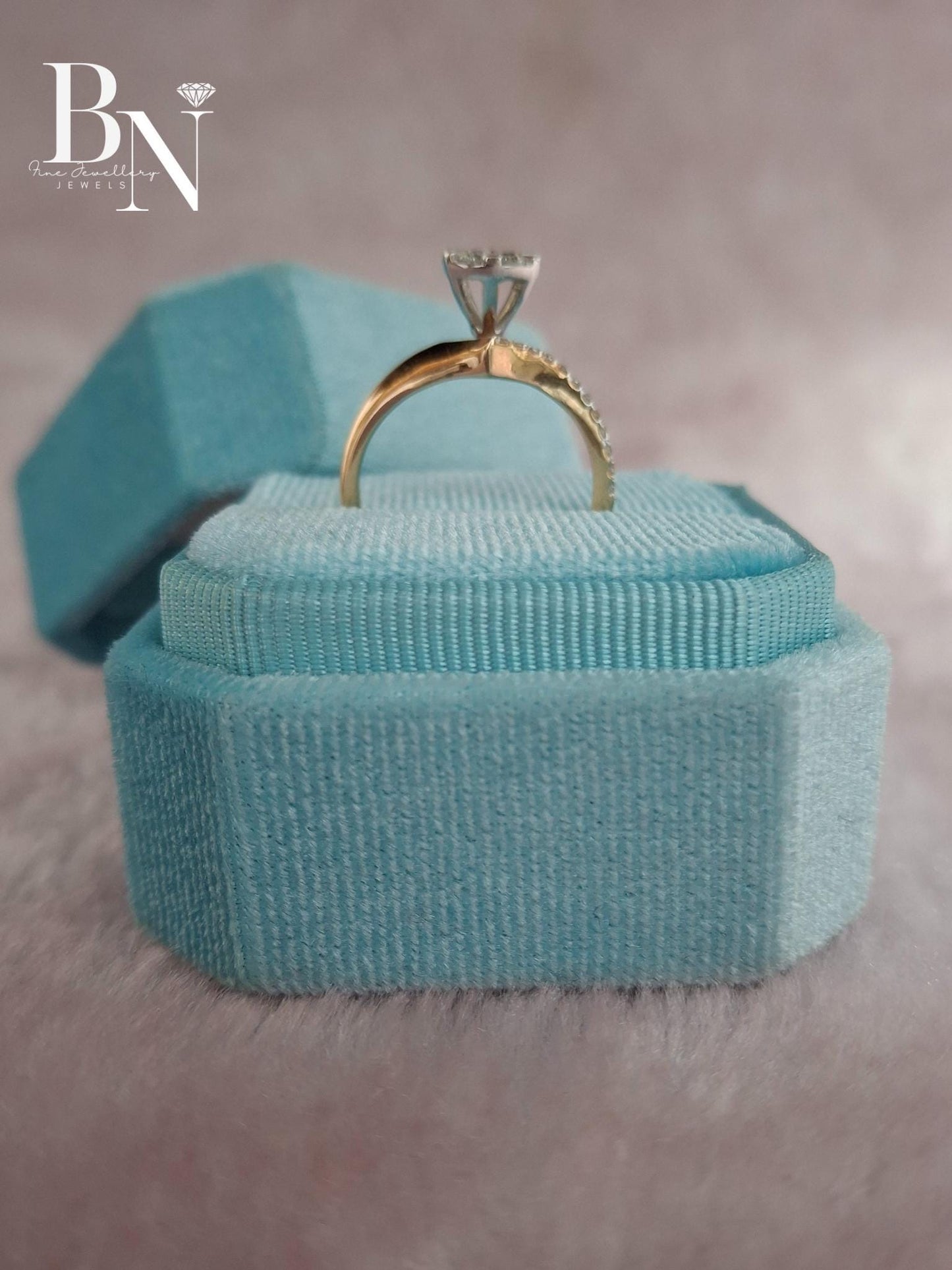 14K Solid Gold Lab-Grown Diamond Solitaire Ring – Engagement, Promise & Stacking Ring – Minimalist Vintage Bridal Gift