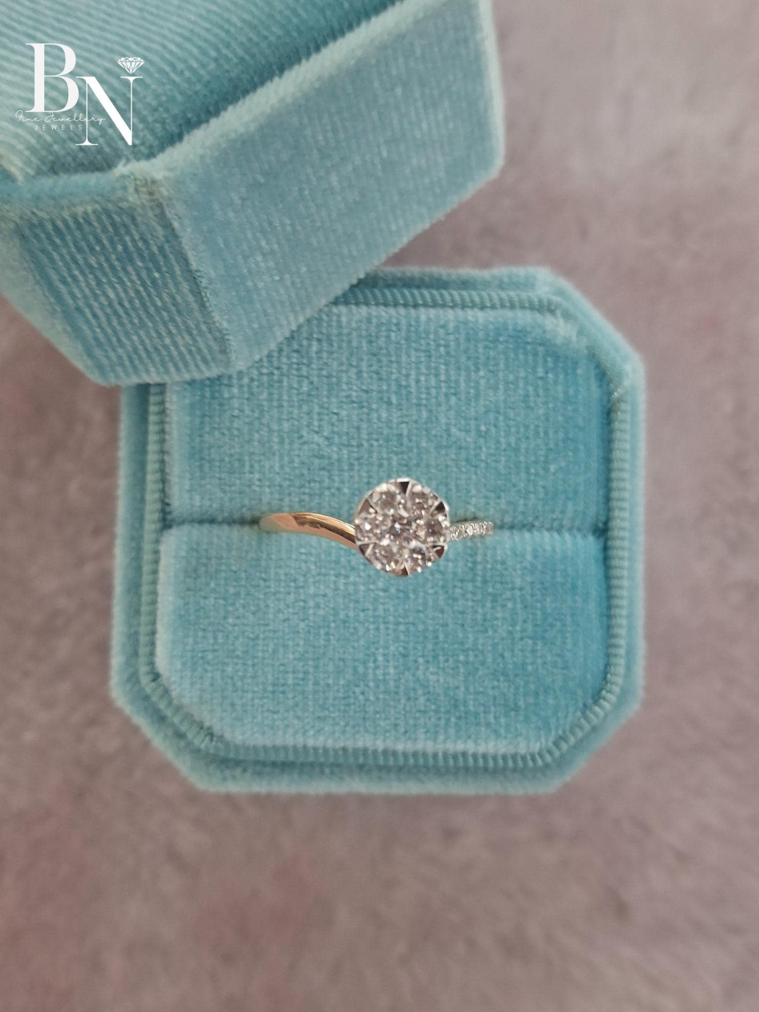14K Solid Gold Lab-Grown Diamond Solitaire Ring – Engagement, Promise & Stacking Ring – Minimalist Vintage Bridal Gift