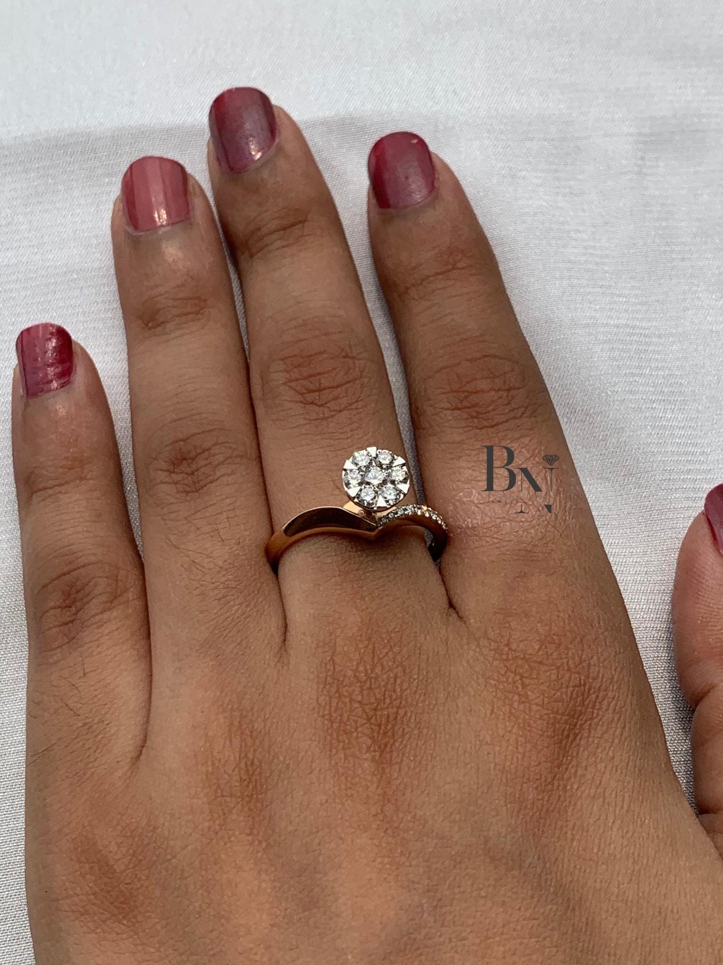 14K Solid Gold Lab-Grown Diamond Solitaire Ring – Engagement, Promise & Stacking Ring – Minimalist Vintage Bridal Gift