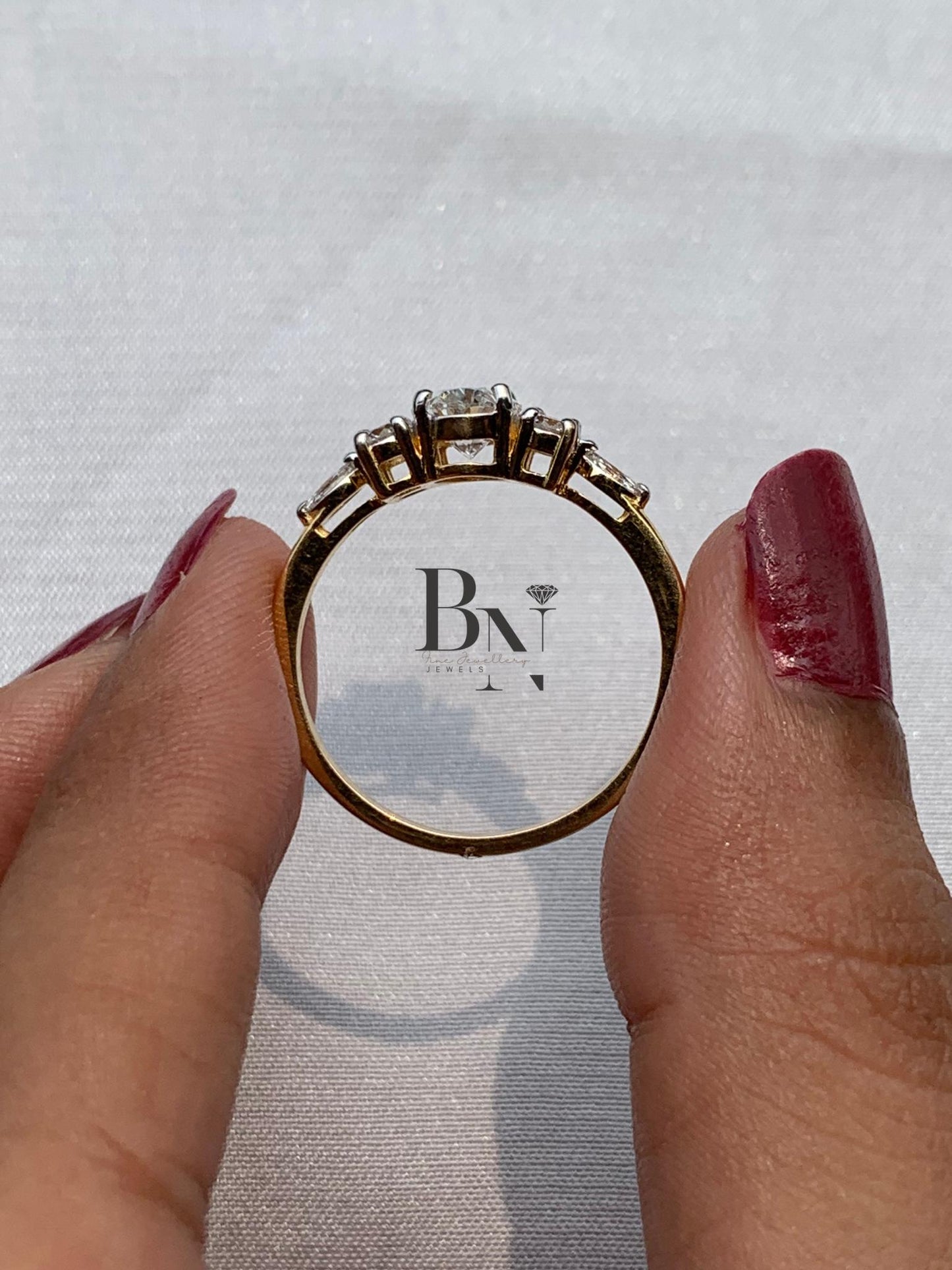 1.00 CT Oval Cluster Engagement Ring 14k Gold | Multi Stone Diamond Ring | Vintage Inspired Floral Proposal Ring | Unique Anniversary Gift