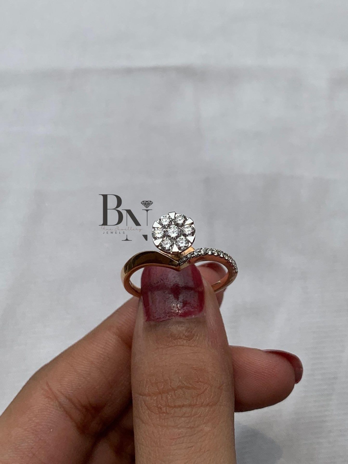 14K Solid Gold Lab-Grown Diamond Solitaire Ring – Engagement, Promise & Stacking Ring – Minimalist Vintage Bridal Gift