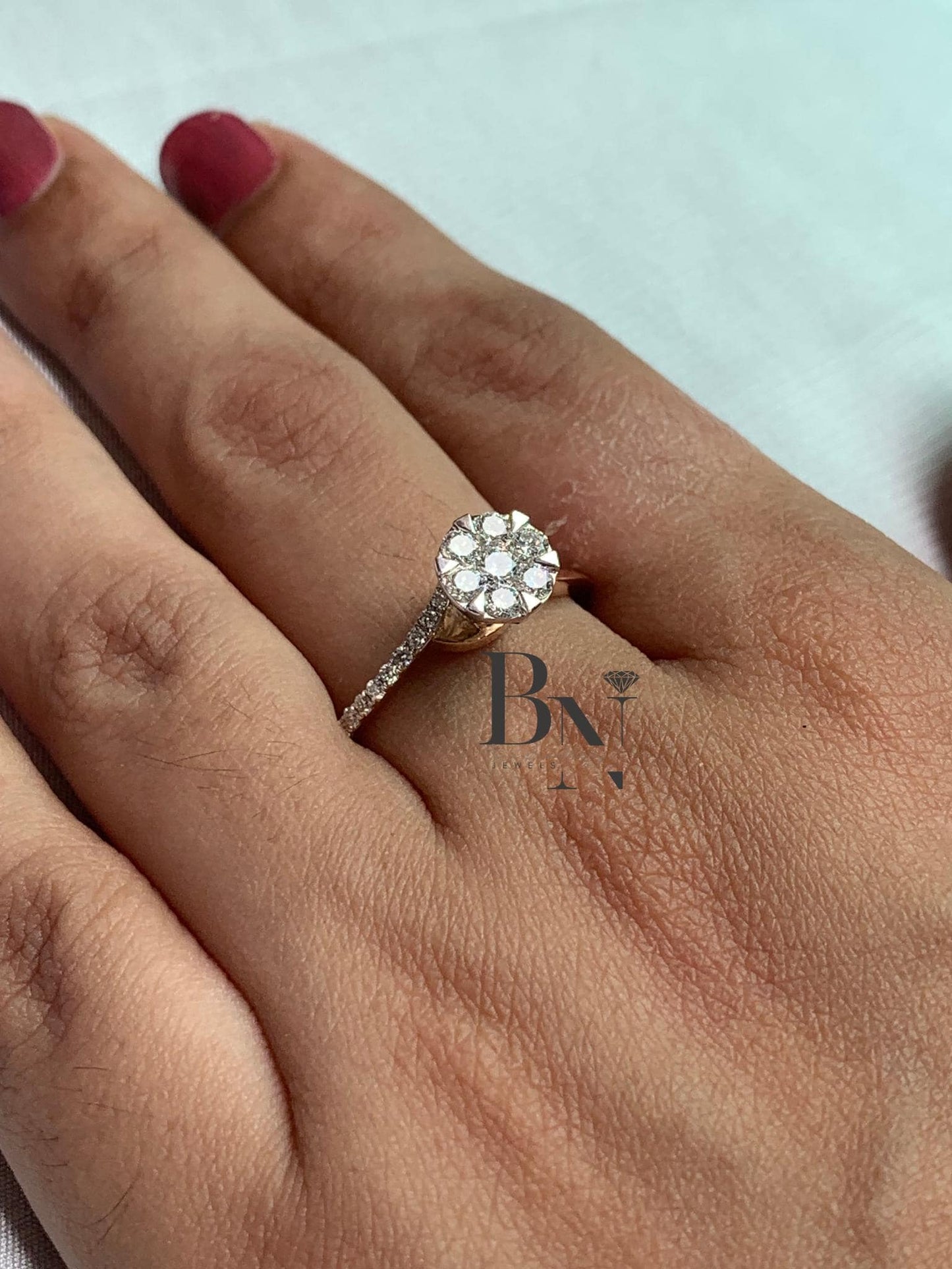 14K Solid Gold Lab-Grown Diamond Solitaire Ring – Engagement, Promise & Stacking Ring – Minimalist Vintage Bridal Gift