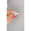 1.00 CT Oval Lab Grown Diamond Ring, Graduated Diamond Engagement Ring, White Gold Wedding Ring, Anniversary Gift For Women, Statement