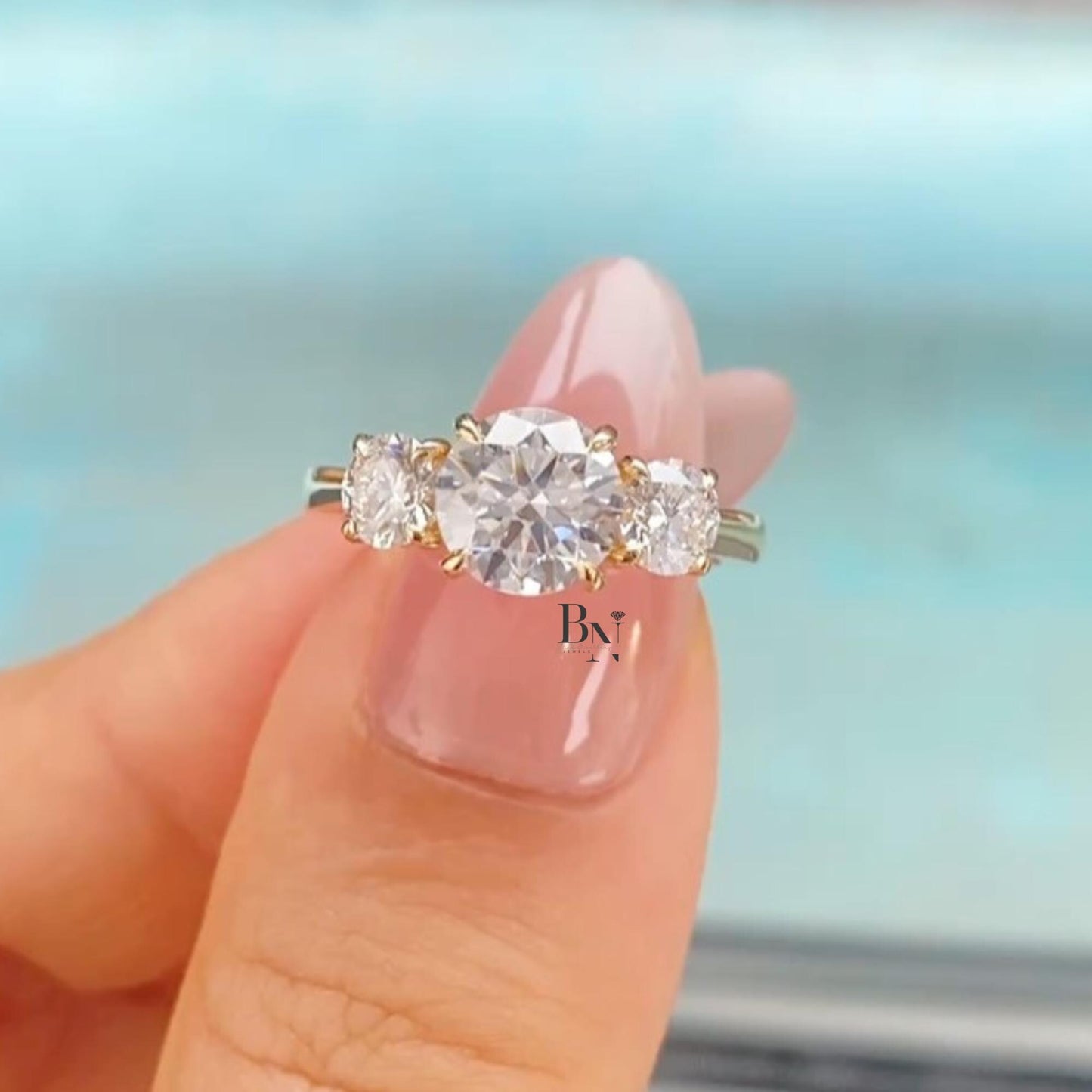 1.60 CTW Round Lab Diamond Halo Ring | 14K White Gold Pave Band | IGI Certified | Round Brilliant Proposal Gift | Type IIa